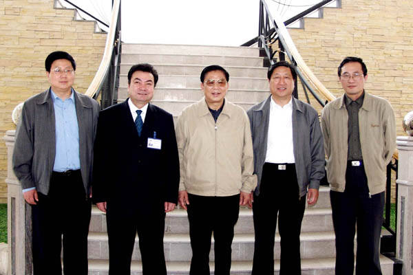 中宣部副部长王太华观察中德机床 中宣部副部长王太华观察中德机床